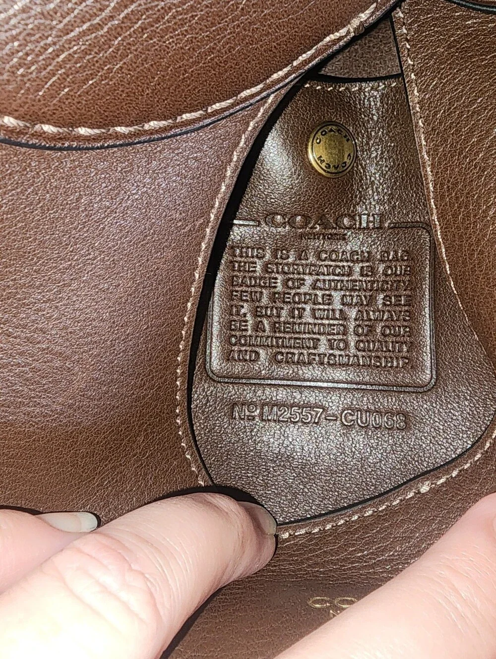 NWT Coach Brooklyn 28 Maple (SLIGHT FLAWS)